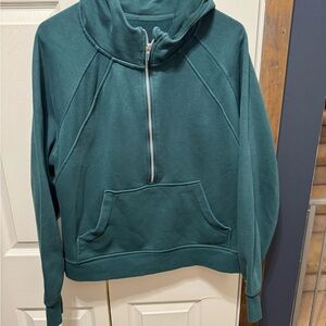 Danskin Teal Half-Zip Hoodie